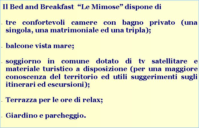 Bed and Breakfast Le Mimose foto 1